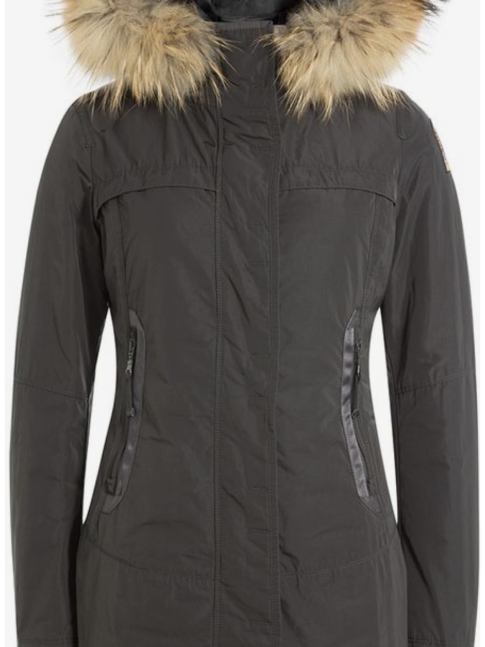 Parajumpers Selma Puffer Parka with Faux Fur Hood